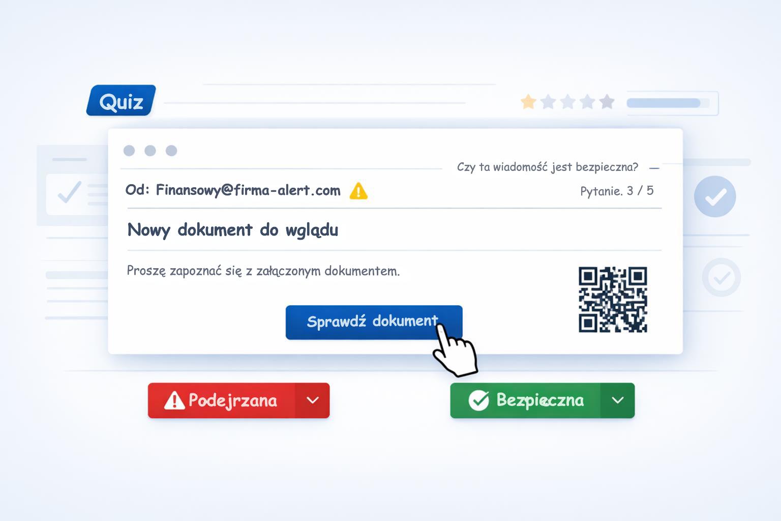 Czy rozpoznasz phishing, zanim klikniesz? Sprawdź się w krótkim quizie