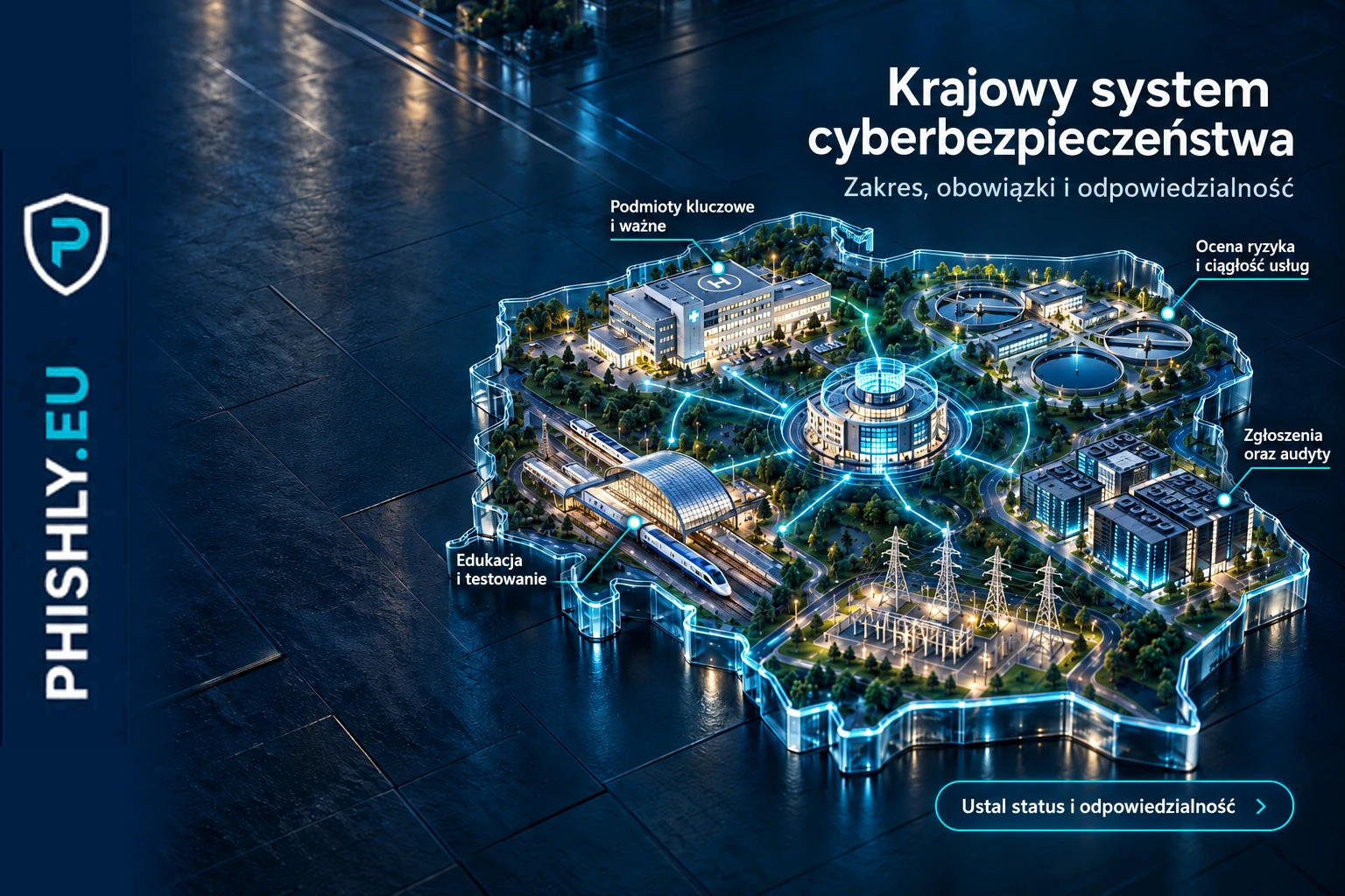 Model Polski z połączonymi usługami publicznymi i przedsiębiorstwami, rolami zarządzających oraz krajowymi zespołami reagowania w systemie KSC