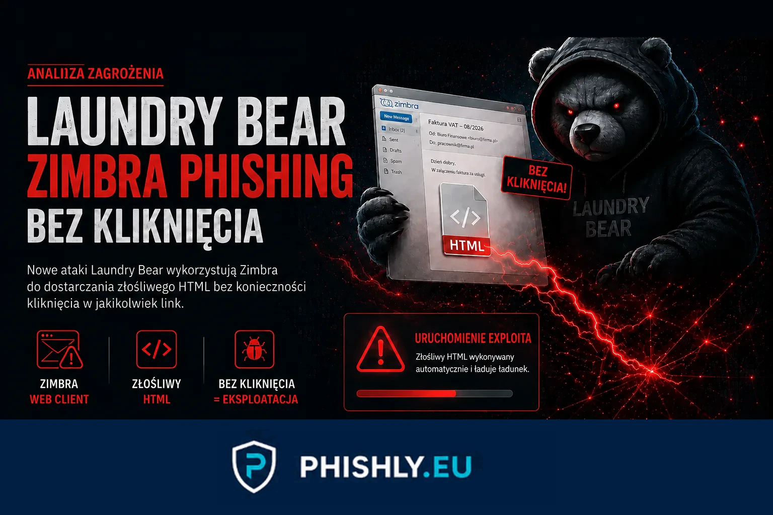 Zimbra bez kliknięcia. LAUNDRY BEAR i CVE-2025-66376