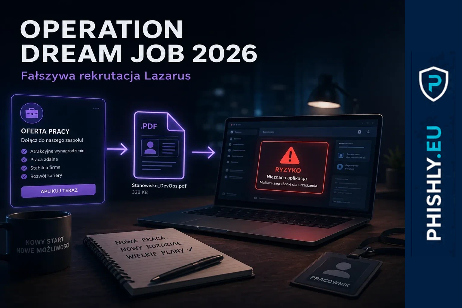 Operation Dream Job 2026: fałszywa rekrutacja Lazarus wraca