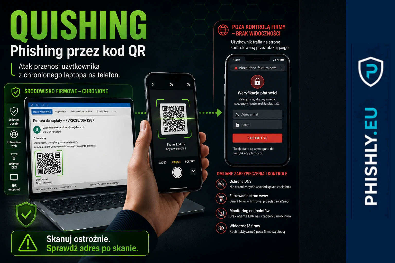 Quishing: jak kod QR omija firmowe zabezpieczenia